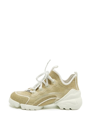 Christian Dior Pre-Owned D-Connect knit sneakers - Gold