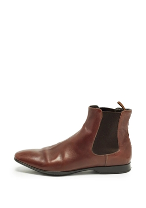Prada Pre-Owned elasticated chelsea boots - Brown