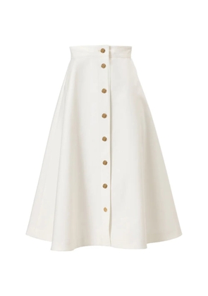 Carolina Herrera button-front midi skirt - White