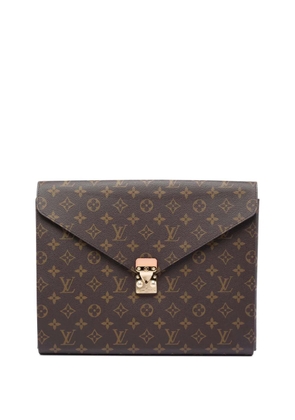 Louis Vuitton Pre-Owned 2021-2026 Monogram Mark Folder clutch bag - Brown