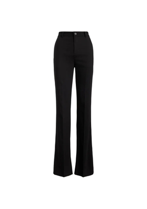 Lauren Ralph Lauren stretch-crepe straight-leg trousers - Black