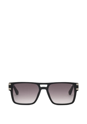 Philipp Plein Eyewear logo-plaque square-frame sunglasses - Black