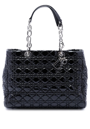 Christian Dior Pre-Owned 2012 Large Patent Cannage Lady Dior Soft Shopping tote bag - Black