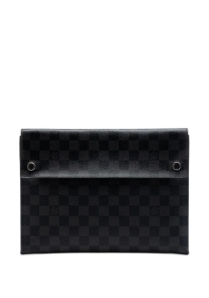Louis Vuitton Pre-Owned 2020 Damier Graphite Alpha Triple Pochette clutch bag - Black