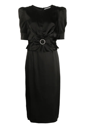 Alessandra Rich embellished bow midi dress - Black