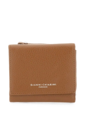 GIANNI CHIARINI Grain pebbled leather wallet - Neutrals