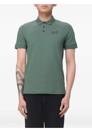 Ea7 Emporio Armani logo-print short-sleeve polo shirt - Green