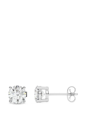 Diamond Essentials laboratory-grown diamond solitaire earrings - Silver