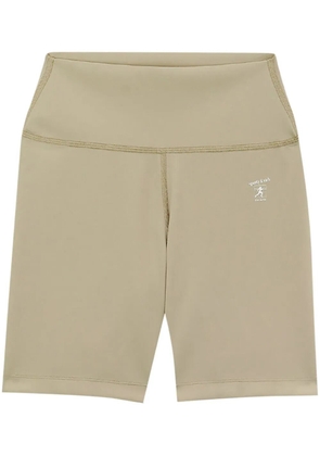 Sporty & Rich logo-print biker shorts - Neutrals
