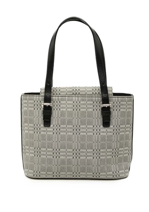 Burberry Pre-Owned 2000-2017 Tonal Check Canvas tote bag - Grey