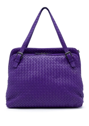 Bottega Veneta Pre-Owned 2012-2026 Nappa Intrecciato Double Zip tote bag - Purple