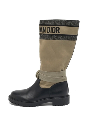 Christian Dior Pre-Owned D-Major buckled boots - Neutrals