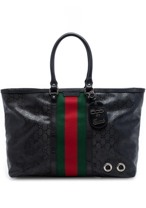Gucci Pre-Owned 2016-2026 Fiat 500 Large GG Imprime Web tote bag - Black