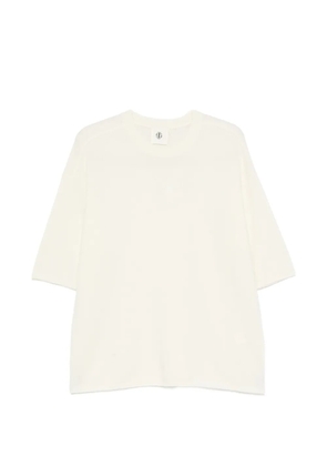 The Garment Como fine-knit oversized-fit short-sleeved sweater - Neutrals