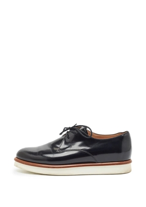 Louis Vuitton Pre-Owned lace-up platform derby shoes - Black