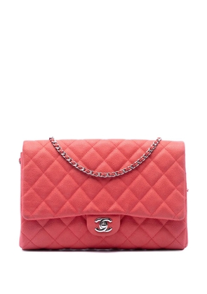 CHANEL Pre-Owned 2013-2014 Quilted Caviar Flap Clutch with Chain shoulder bag - Pink