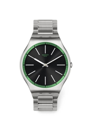 Swatch Green Graphite 42mm watch - Black