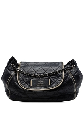 CHANEL Pre-Owned 2008-2009 Quilted Lambskin East West Mademoiselle Accordion Flap shoulder bag - Black