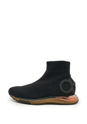 Ferragamo Pre-Owned Gardena high-top sneakers - Black