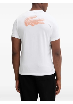 Lacoste logo-patch performance T-shirt - White