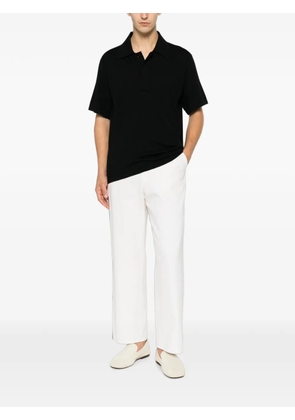 Lisa Yang Carl polo-collar T-shirt - Black