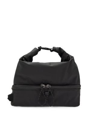 BOSS otebuckle-fastening logo-print tote bag - Black
