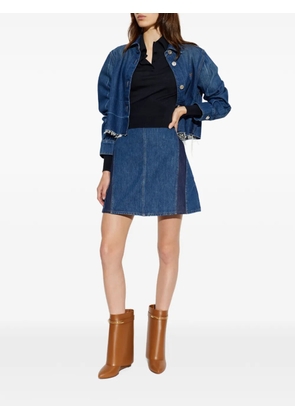 Givenchy panelled A-line mini skirt - Blue