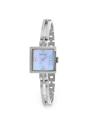 Coach logo-detail 28mm watch - Blue