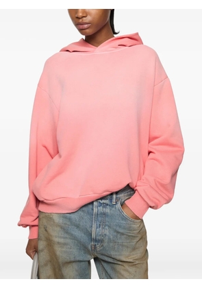 Acne Studios fleece logo hoodie - Pink
