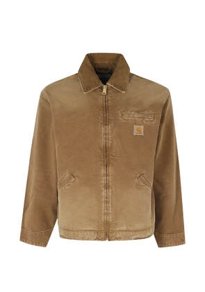 Carhartt WIP Detroit logo-patch jacket - Brown