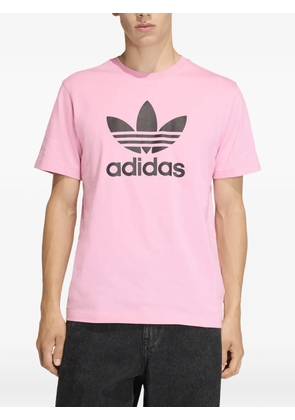 adidas logo-print T-shirt - Pink