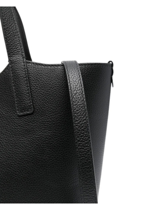 Strathberry midi Kite leather bar-detail tote bag - Black