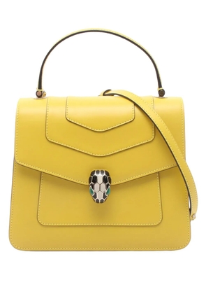 Bvlgari Pre-Owned 2010-2026 Calfskin Serpenti Forever Top Handle Bag satchel - Yellow