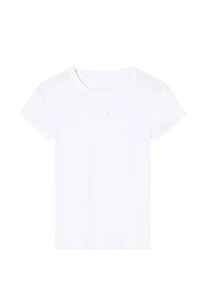 Armani Exchange logo-print crew-neck T-shirt - White