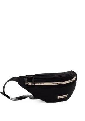 Ea7 Emporio Armani logo-tape belt bag - Black