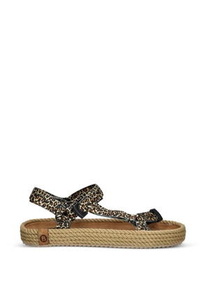 BOHONOMAD leopard-print touch-strap espadrilles - Neutrals