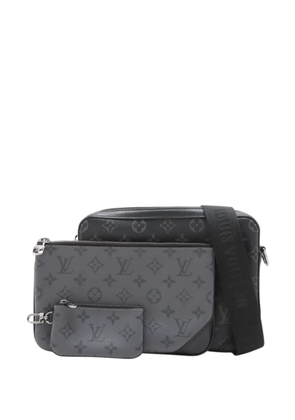 Louis Vuitton Pre-Owned 2021-2026 Monogram Eclipse Trio Messenger crossbody bag - Black