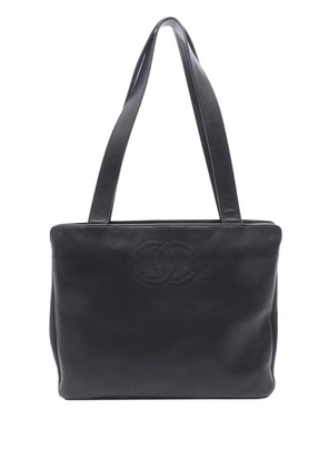 CHANEL Pre-Owned 2000-2002 CC Lambskin tote bag - Black