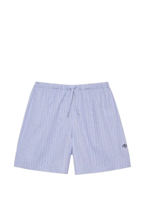 ANINE BING Ramy pinstripe shorts - Blue