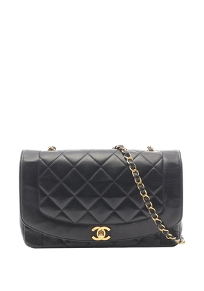 CHANEL Pre-Owned 1994-1996 Medium Lambskin Diana Flap crossbody bag - Black