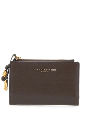 GIANNI CHIARINI logo-print leather wallet - Brown