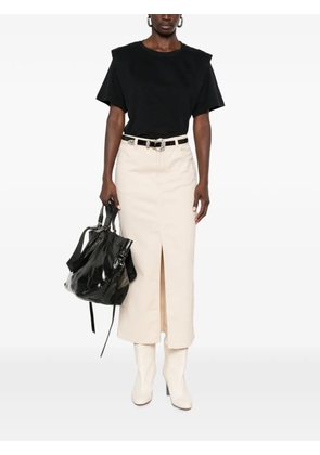 ISABEL MARANT Zelitos padded-shoulder T-shirt - Black