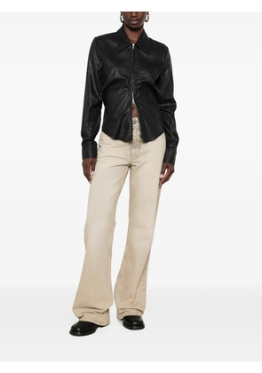 OUR LEGACY slim-fit zip-up shirt - Neutrals