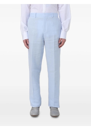 Agnona pressed-crease tailored trousers - Blue