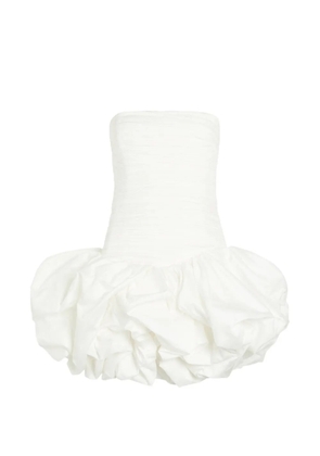 Aje Violette Bubble ruched-bodice mini dress - White