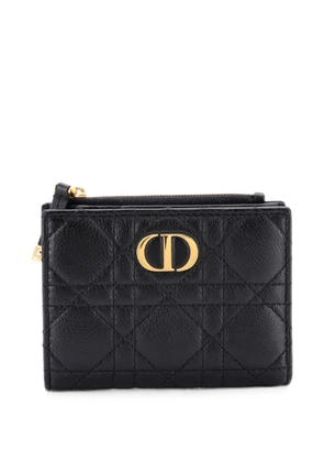 Christian Dior Pre-Owned Caro Dahlia Wallet Cannage Calfskin small wallets - Black
