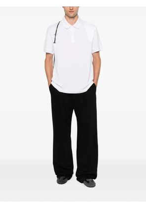 Alexander McQueen harness-detail polo shirt - White