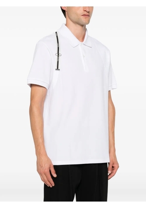 Alexander McQueen harness-detail polo shirt - White