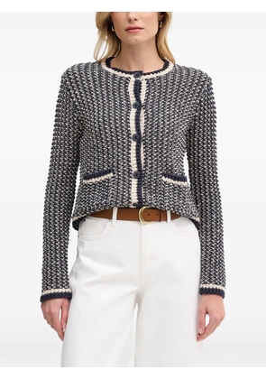 Pedro Del Hierro contrast-trim button-up cardigan - Blue
