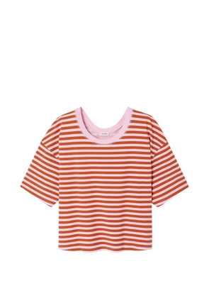 American Vintage Gixy striped T-shirt - Pink
